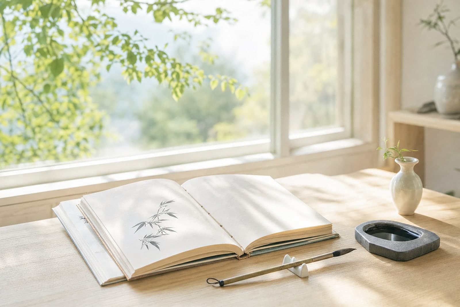Un libro aperto con la legatura a filo